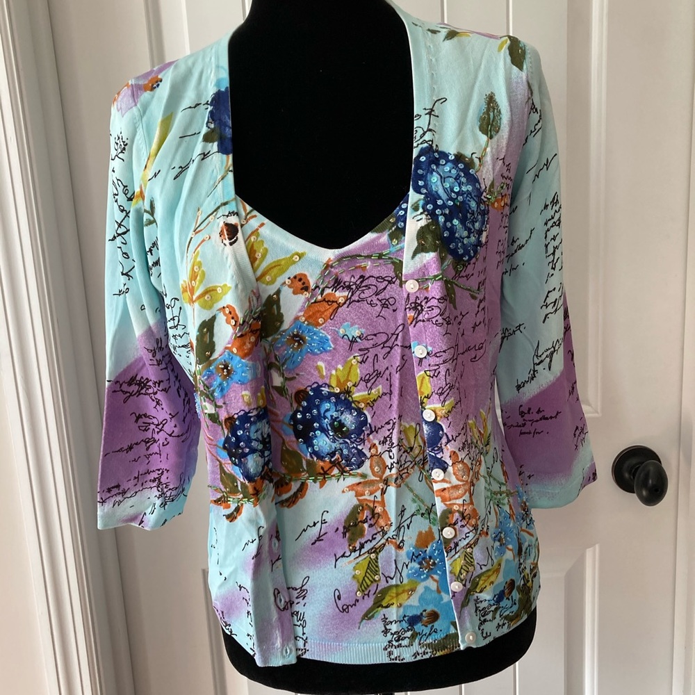 Vertigo Paris Rhinestone Tank Top Set